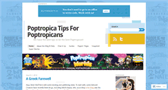 Desktop Screenshot of poptropicatips.com